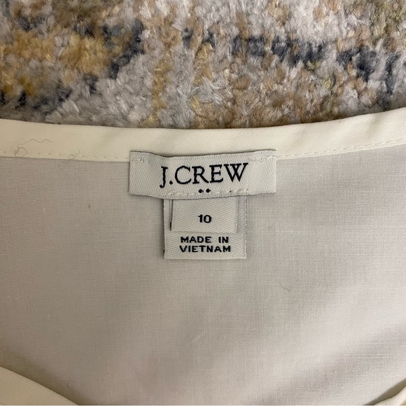 J. Crew Cream Ruffle Tank - Picture 3 of 3